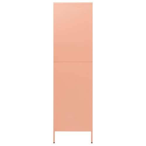 Ormar ružičasti 90 x 50 x 180 cm čelični Cijena