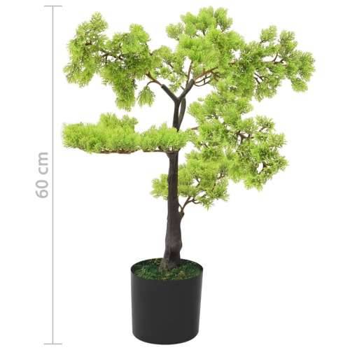 Umjetni bonsai čempres s posudom 60 cm zeleni - Crna i zelena 60 cm 1 Cijena