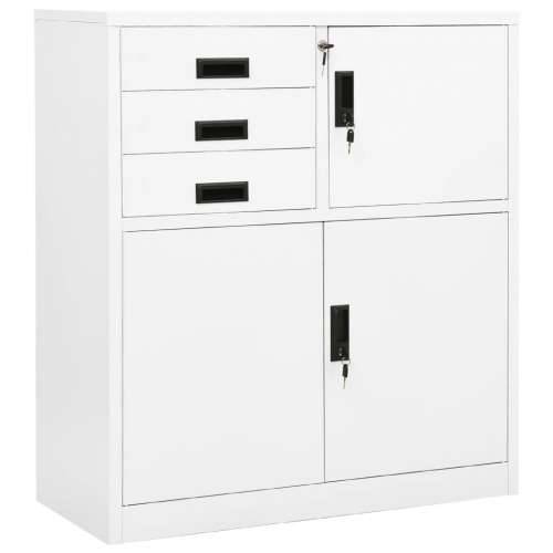 Uredski ormarić bijeli 90 x 40 x 102 cm čelični - Bijela 1 Bez gredice za sadnju Cijena
