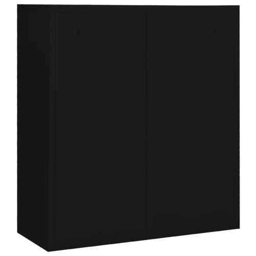 Uredski ormarić crni 90 x 40 x 102 cm čelični Crna 1 Bez gredice za sadnju Cijena