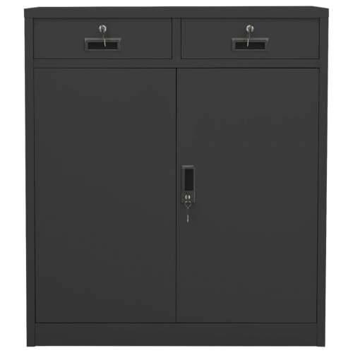 Uredski ormarić antracit 90 x 40 x 102 cm čelični - Antracit 1 Bez gredice za sadnju Cijena