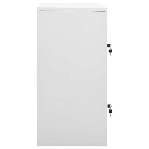 Ormarić s ključem svjetlosivi 90 x 45 x 92,5 cm čelični - Svjetlosiva 1 s 4 ormarića s ključem Cijena