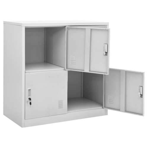 Ormarić s ključem svjetlosivi 90 x 45 x 92,5 cm čelični - Svjetlosiva 1 s 4 ormarića s ključem Cijena