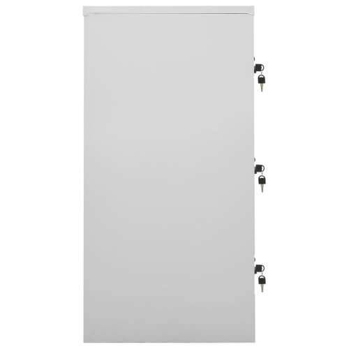 Ormarić s ključem svjetlosivi-crveni 90 x 45 x 92,5 cm čelični - Svjetlosiva i crvena 1 s 9 ormarića s ključem Cijena