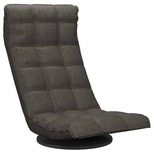 Okretna podna stolica od tkanine tamnosiva Cijena