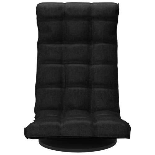 Okretna podna stolica od tkanine crna Cijena