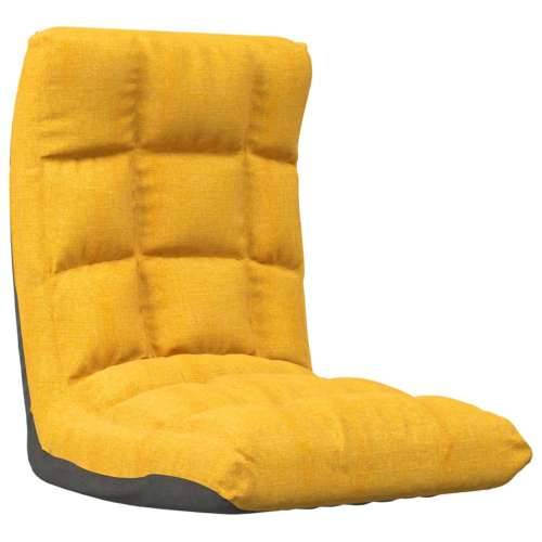Sklopiva podna stolica od tkanine boja senfa Cijena