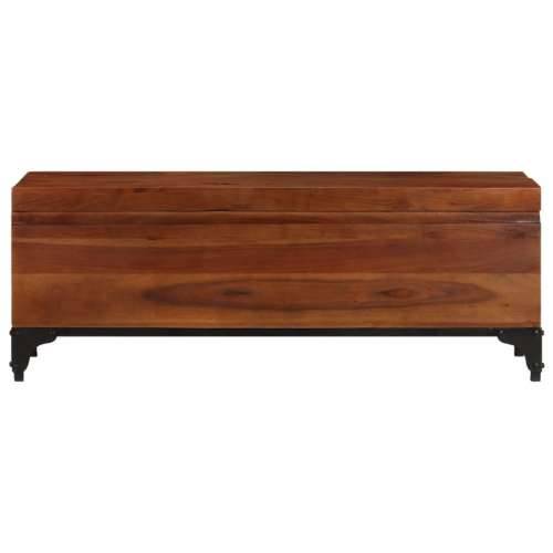 Škrinja za pohranu 110 x 35 x 41 cm od masivnog bagremovog drva  Cijena