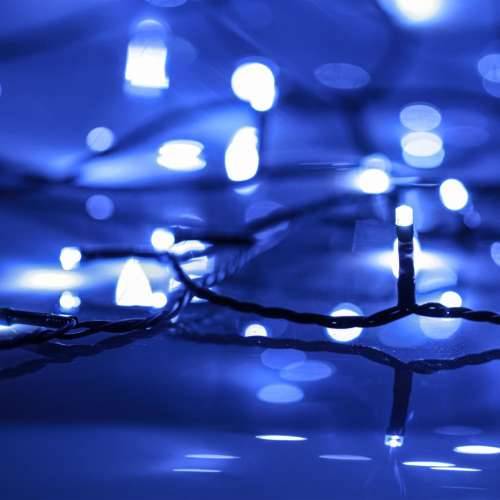 Rasvjetni lanac s 400 LED žarulja plavi 40 m 8 efekata Cijena