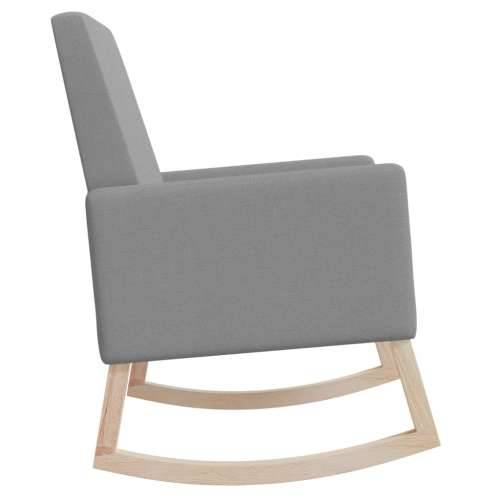 Stolica za ljuljanje od tkanine svjetlosiva Cijena