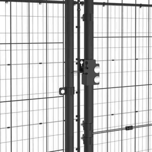 Vanjski kavez za pse s krovom čelični 7,26 m² Cijena