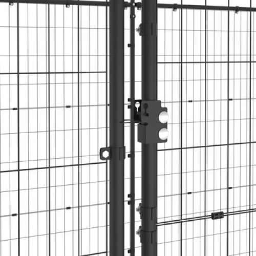 Vanjski kavez za pse s krovom čelični 12,1 m² Cijena