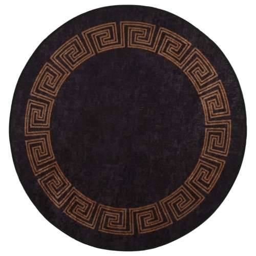 Perivi tepih φ 120 cm crno-zlatni protuklizni Cijena