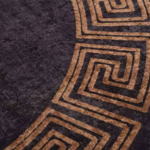 Perivi tepih φ 120 cm crno-zlatni protuklizni Cijena