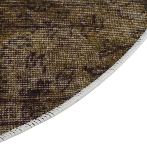 Perivi tepih s patchworkom φ 120 cm raznobojni protuklizni Cijena
