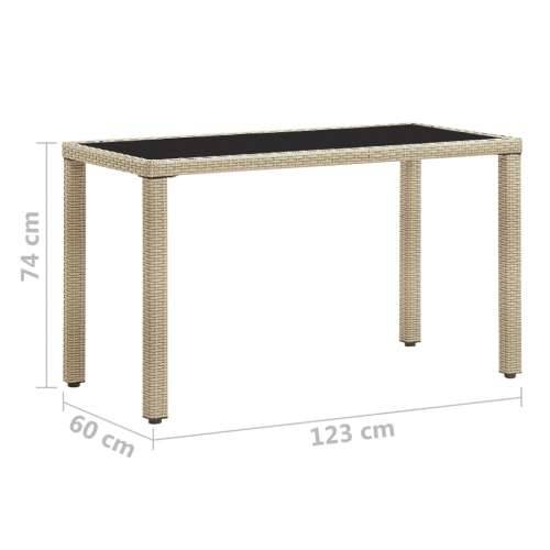 Vrtni stol bež 123 x 60 x 74 cm od poliratana Cijena