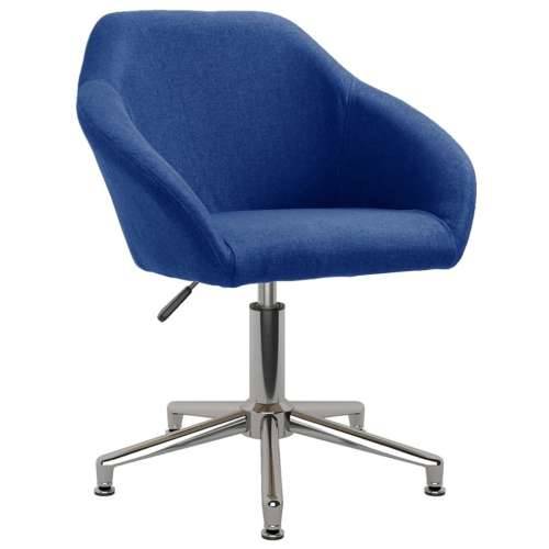 Okretna blagovaonska stolica od tkanine plava