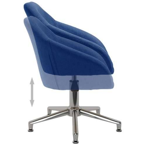 Okretna blagovaonska stolica od tkanine plava Cijena