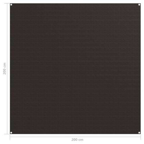Tepih za šator 200 x 200 cm smeđi - Smeđa 200 x 200 cm 1 Cijena