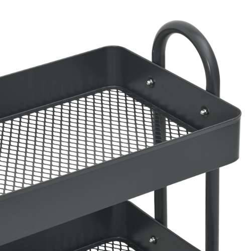 Kolica s 3 razine antracit 43 x 34 x 79 cm čelična - Antracit Cijena