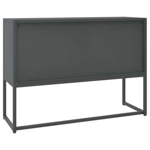 Komoda antracit 105 x 35 x 75 cm čelična Cijena