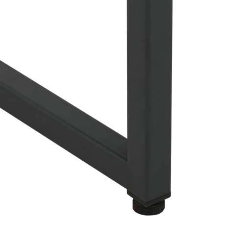 Visoka komoda crna 80 x 35 x 135 cm čelična Cijena