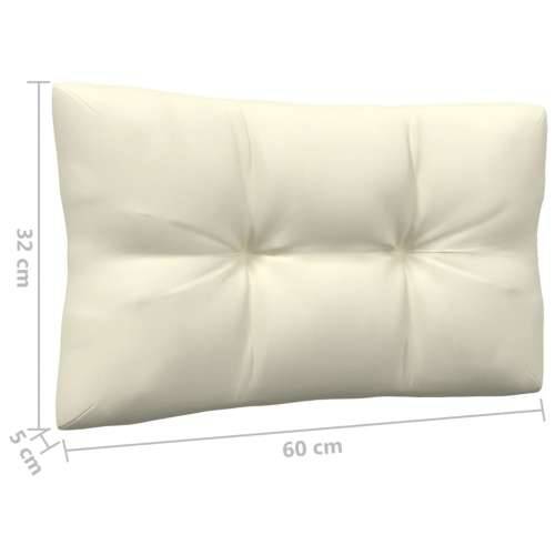 Kutna vrtna sofa s krem jastucima od masivne borovine - Prirodna boja i krem 1 kutna sofa Cijena