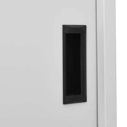 Uredski ormarić s kliznim vratima svjetlosivi 90x40x180cm čelik - Svjetlosiva 1 Cijena