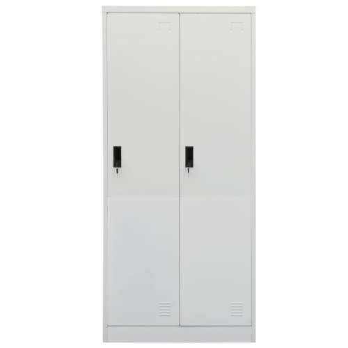 Ormar svjetlosivi 80 x 50 x 180 cm čelični - Svjetlosiva 1 Cijena