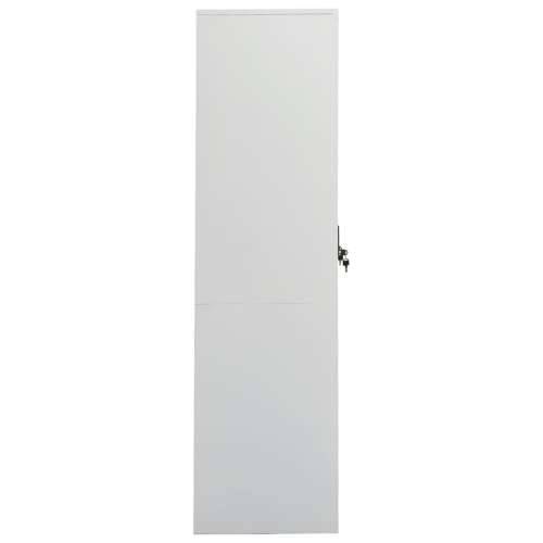 Ormar svjetlosivi 80 x 50 x 180 cm čelični - Svjetlosiva 1 Cijena