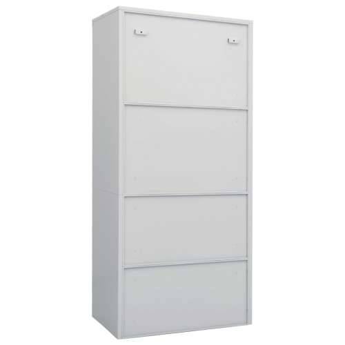 Ormar svjetlosivi 80 x 50 x 180 cm čelični - Svjetlosiva 1 Cijena