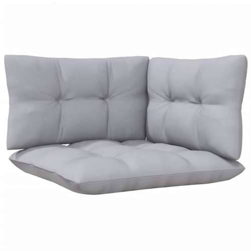 Kutna vrtna sofa sa sivim jastucima od masivne borovine Cijena