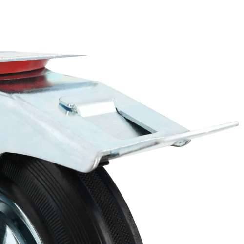 Okretni kotačići s dvostrukim kočnicama 4 kom 200 mm - 4 Cijena