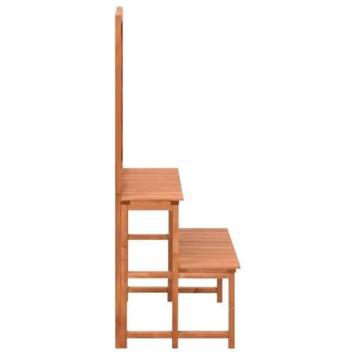 Stalak za biljke s rešetkom 70 x 42 x 115 cm masivna jelovina - Smeđa 1 Cijena