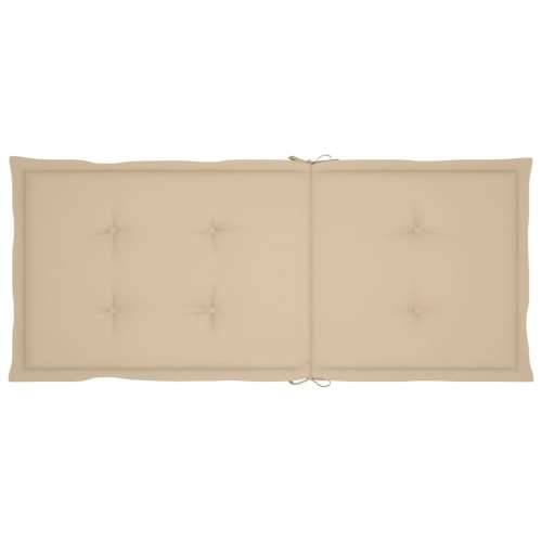 Nagibne vrtne stolice s jastucima 2 kom masivno bagremovo drvo - Bež 120 x 50 x 3 cm 2 1 Cijena