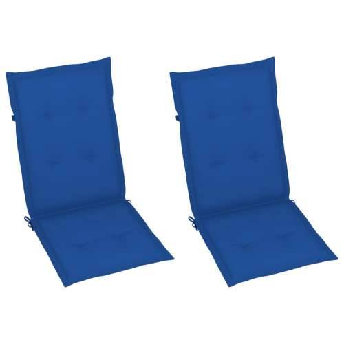 Nagibne vrtne stolice s jastucima 2 kom masivno bagremovo drvo - Kraljevski plava 120 x 50 x 3 cm 2 1 Cijena