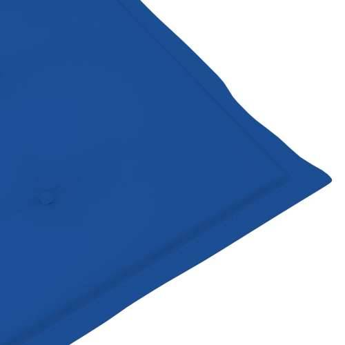 Nagibne vrtne stolice s jastucima 2 kom masivno bagremovo drvo - Kraljevski plava 120 x 50 x 3 cm 2 1 Cijena