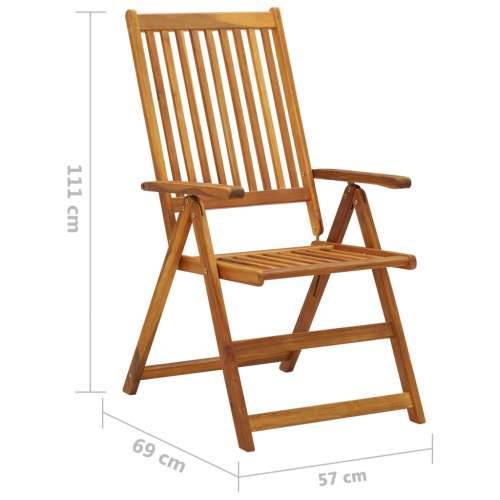 Nagibne vrtne stolice s jastucima 2 kom masivno bagremovo drvo - Svjetlozelena 120 x 50 x 3 cm 2 1 Cijena