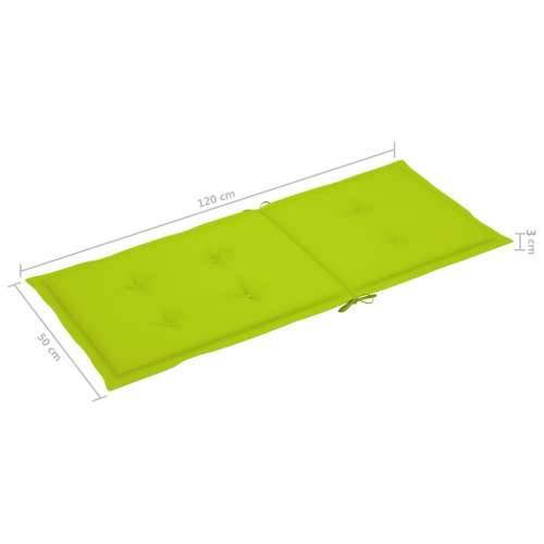 Nagibne vrtne stolice s jastucima 2 kom masivno bagremovo drvo - Svjetlozelena 120 x 50 x 3 cm 2 1 Cijena