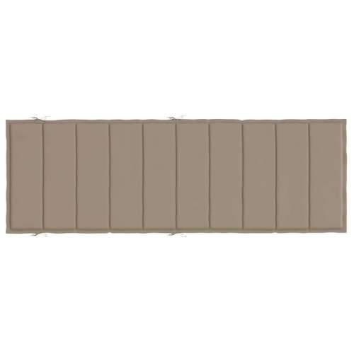 Jastuk za ležaljku smeđesivi 186x58x4 cm od tkanine Oxford - Sivo-smeđa 1 Cijena