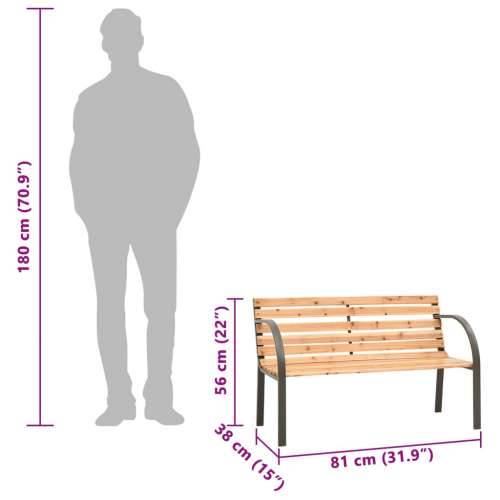 Dječja vrtna klupa 81 cm od kineske jelovine - Smeđa 1 Cijena
