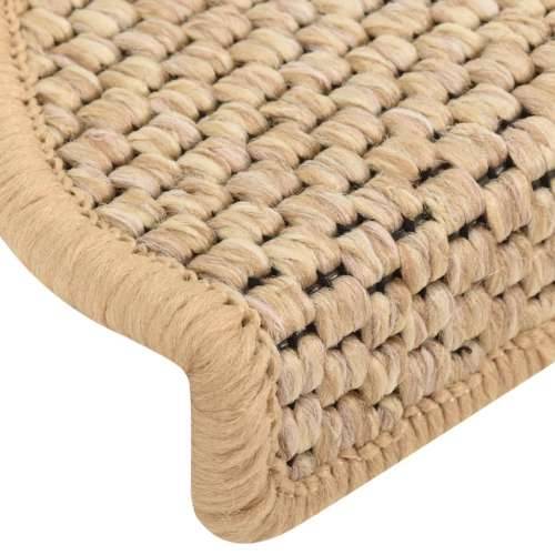 Ljepljivi tepisi za stepenice 15 kom 65x21x4 cm svjetlobež - Svjetlobež 65 x 21 x 4 cm 15 Cijena