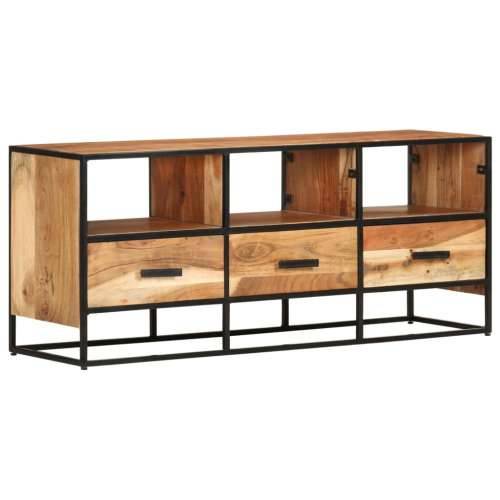 TV ormarić 110 x 30 x 45 cm od masivnog drva bagrema Smeđa 1 Cijena