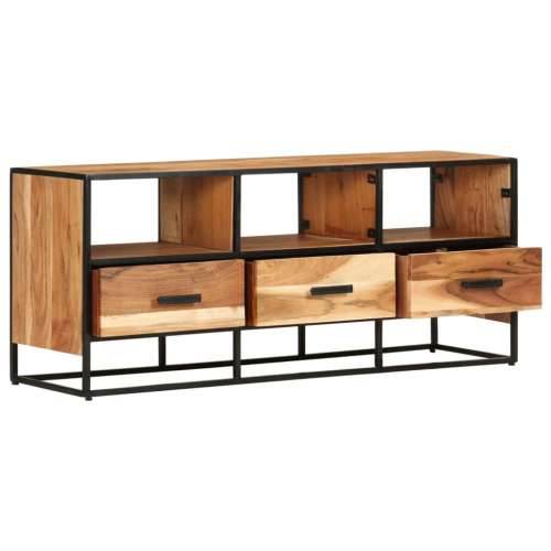 TV ormarić 110 x 30 x 45 cm od masivnog drva bagrema - Smeđa 1 Cijena