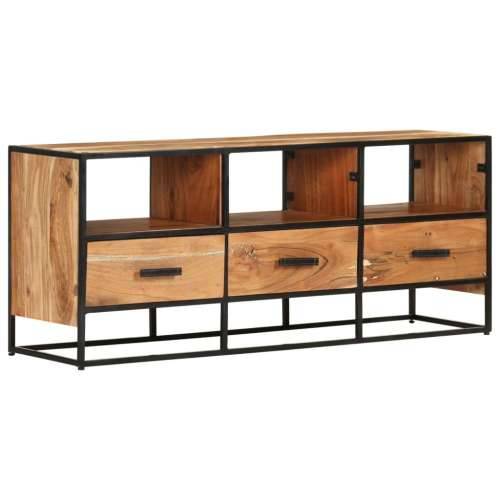 TV ormarić 110 x 30 x 45 cm od masivnog drva bagrema - Smeđa 1 Cijena