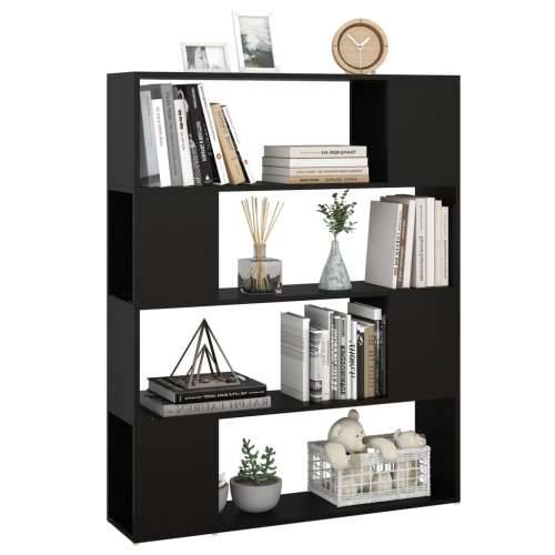 Ormarić za knjige / Paravan - Sobna pregrada crni 100 x 24 x 124 cm - Crna 1 100 x 24 x 124 cm Cijena