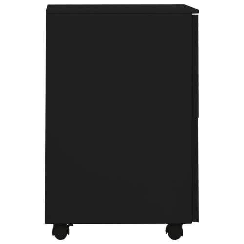 Mobilni ormarić za spise crni 39 x 45 x 67 cm čelični - Crna 1 Cijena