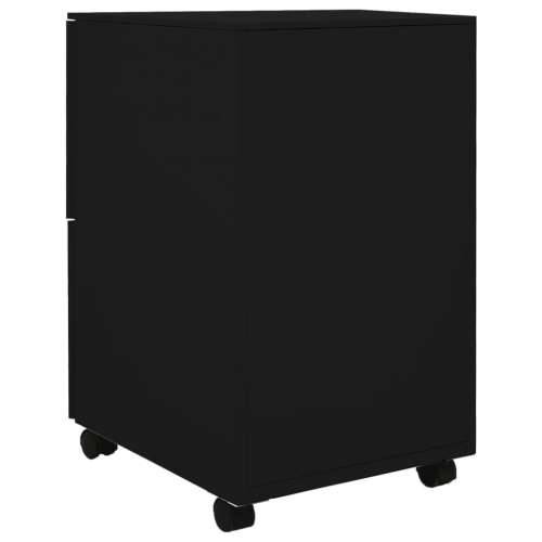 Mobilni ormarić za spise crni 39 x 45 x 67 cm čelični - Crna 1 Cijena