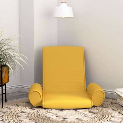 Sklopiva podna stolica od tkanine boja senfa Cijena