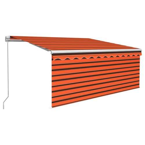 Tenda na ručno uvlačenje s roletom 3 x 2,5 m narančasto-smeđa   - Šareni 3 x 2.5 m 1 Cijena